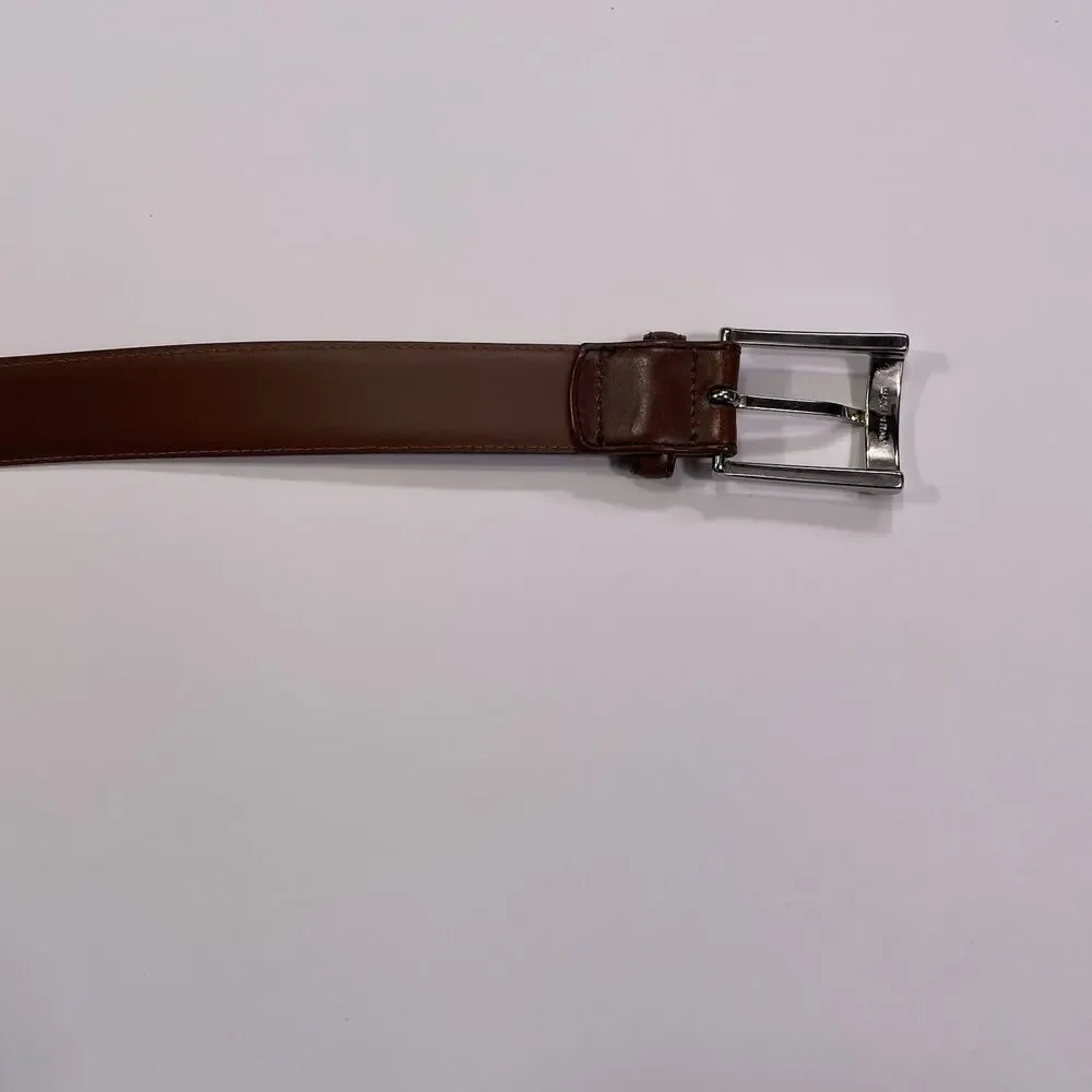 Brooks Brothers Genuine Leather Belt Men’s 42 Brown Made In Italy 1.25”
